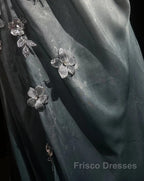 Elegant Chiffon Mermaid Gown For Formal Prom&Party Spaghetti Strap Sequined Applique Evening Gown