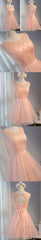 Elegant Diamond Beads  Lace Organza Sleeveless Scoop Neckline Lace Up Back For Teen Lovely Homecoming Dress