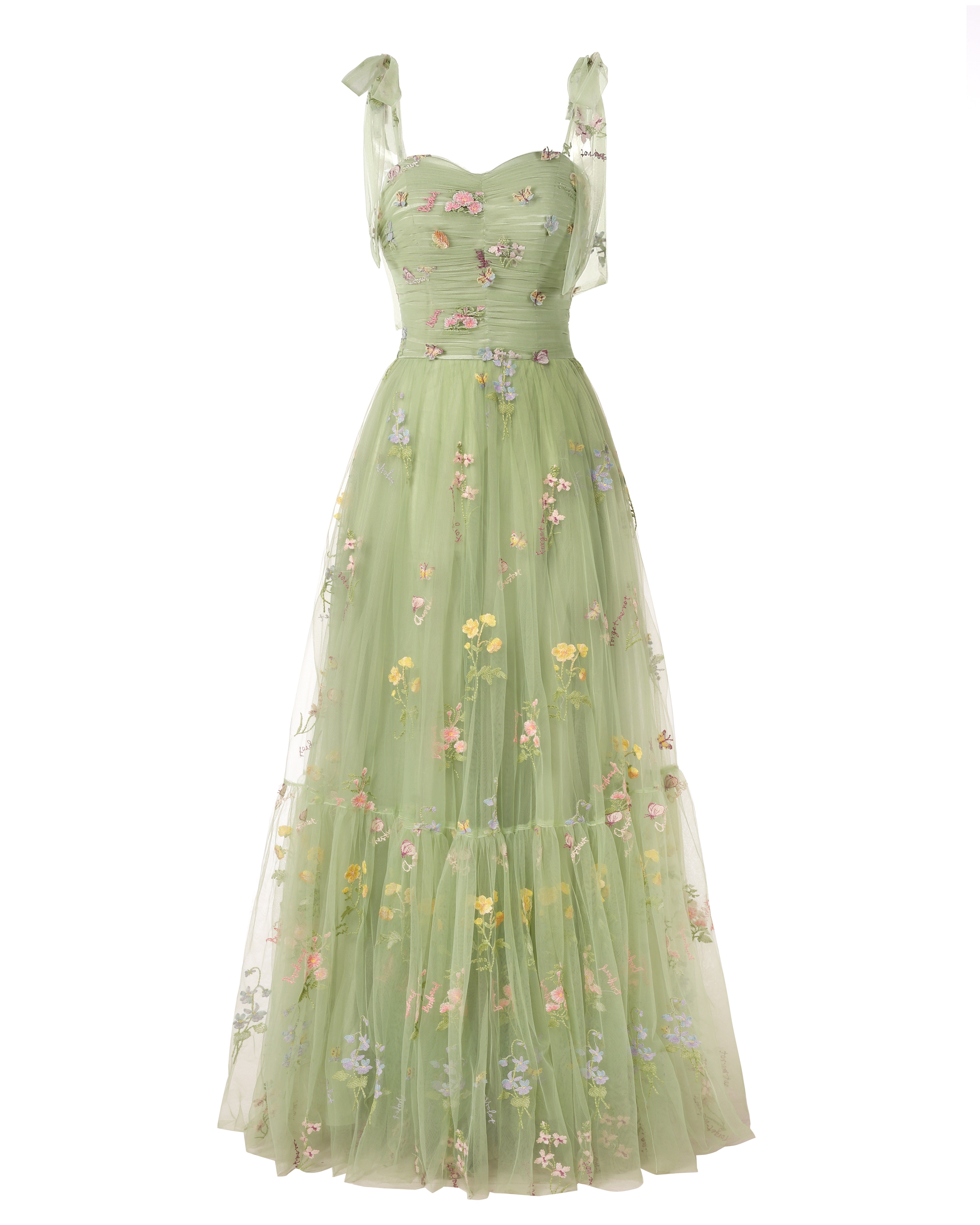 Elegant Embroidery Prom Dresses Sweetheart Spaghetti Straps A Line Party Dress Long Simple Formal Dress Main image