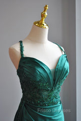 Elegant Green Sweetheart Neck Mermaid Long Formal Prom Dress Gorgeous Formal Evening Dress