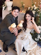 Elegant Ivory Strapless High-Slit Satin Train Prom Dress Evening Dress Wedding Dress