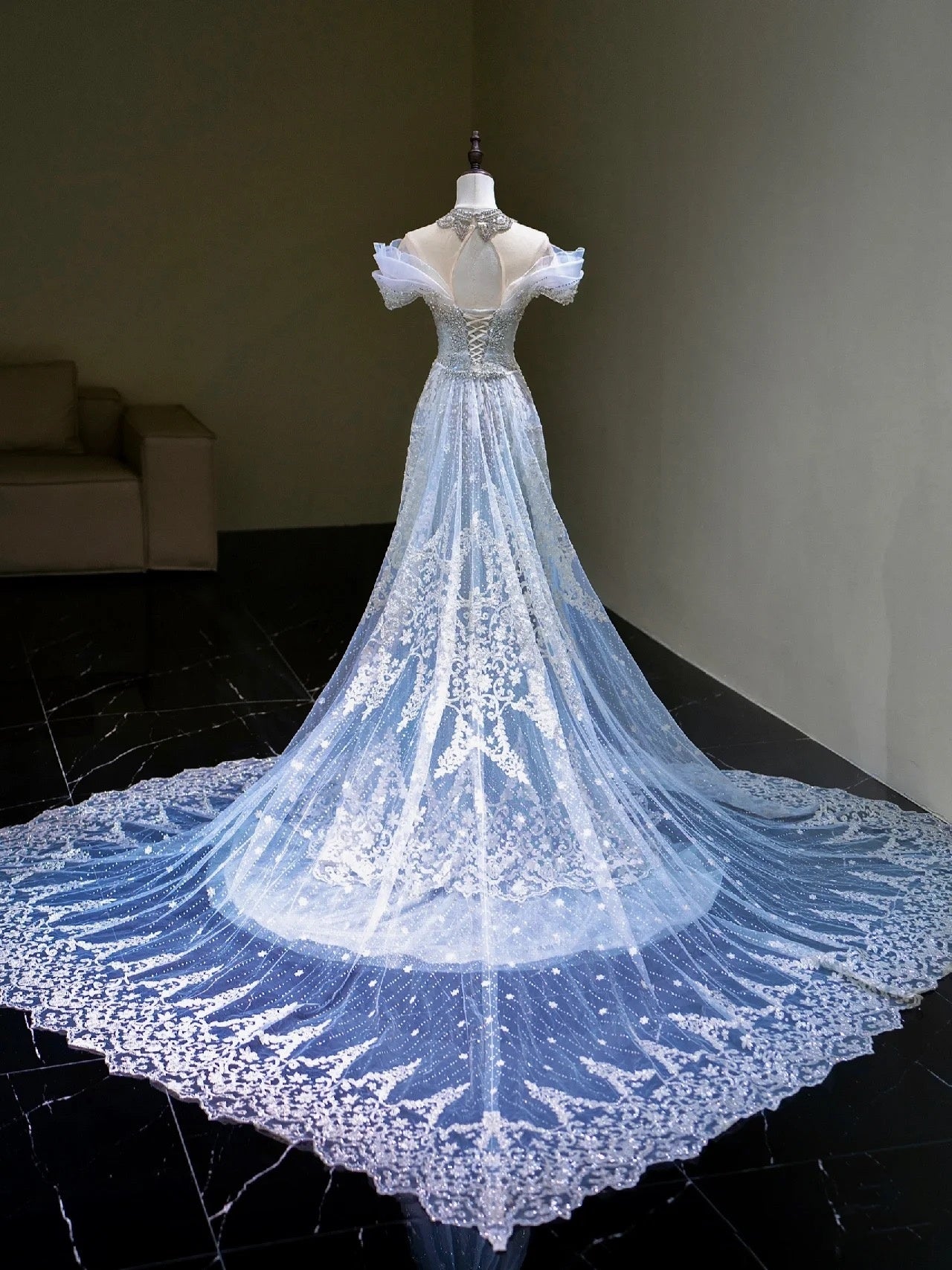 Elegant Mermaid Strapless  Long Prom Dress