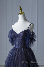 Elegant Purple Stars A-Line Formal Prom Dresses Love Elegant Purple Star Lolita