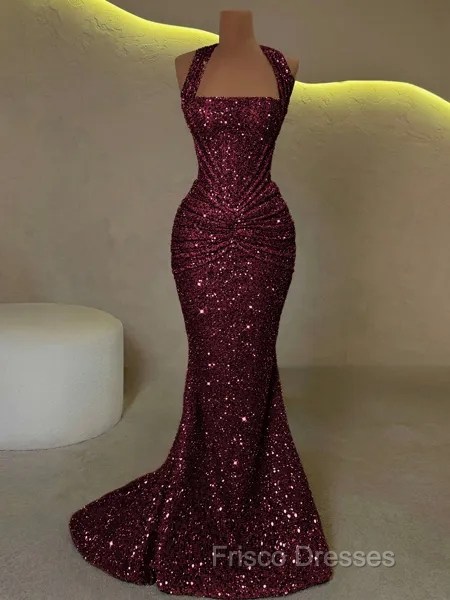 Elegant Sheath Straps Pleated Sweep Train Corset Prom Dress Secondary image