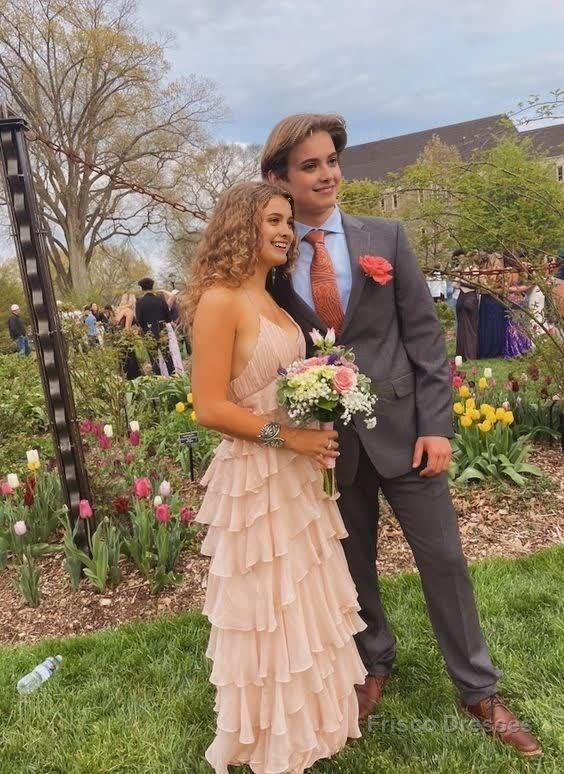 Elegant Spaghetti strap A-line Princess Prom Dress Secondary image