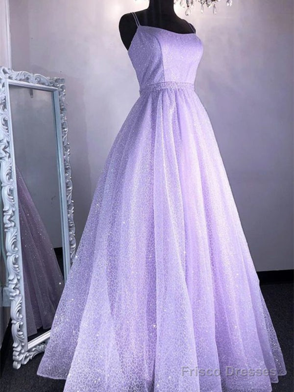 Elegant Spaghetti Straps A-Line Prom Dress, Main image