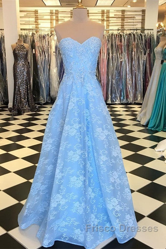 Elegant Sweetheart Long Lace Formal Prom Dress Secondary image