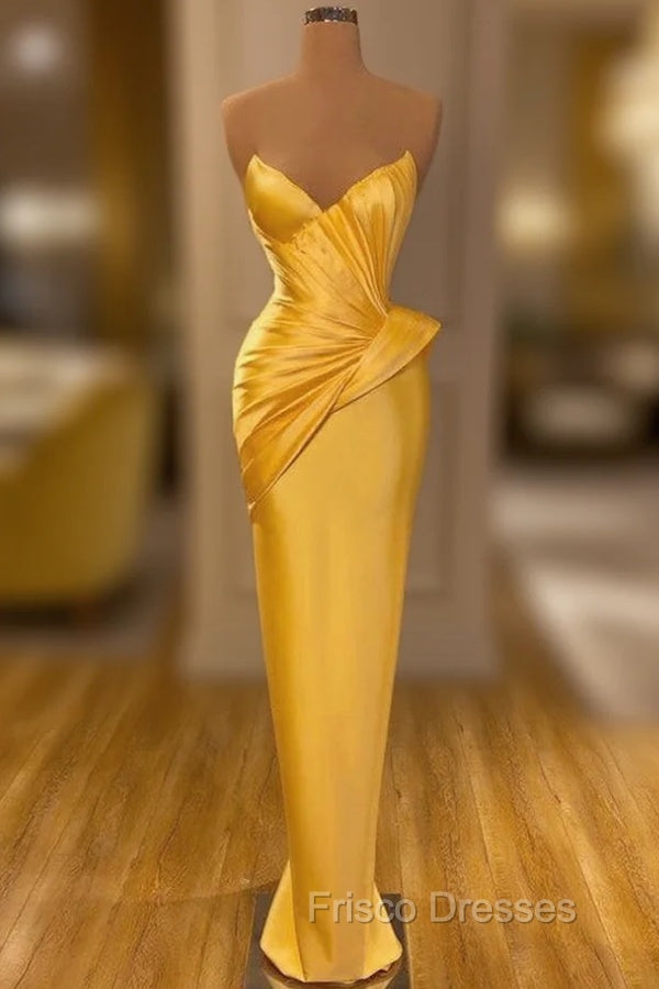 Elegant Sweetheart Mermaid Formal Prom Dress Pleated Long Online