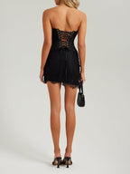 Elegant Sweetheart Mini 17Th Birthday Dresses Black Birthday Outfit