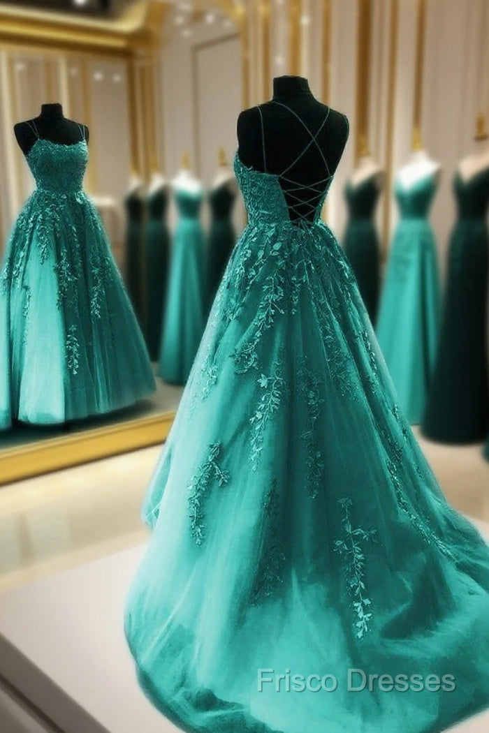 Elegant Tulle And Lace Formal Prom Dress With Appliques Main image