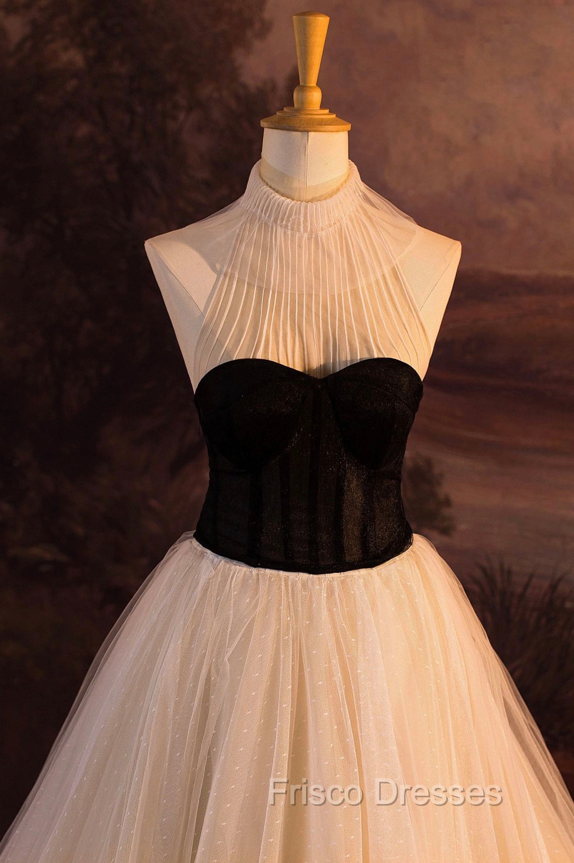Elegant Tulle Long A-Line Formal Prom Dress, Evening Party Dress Secondary image