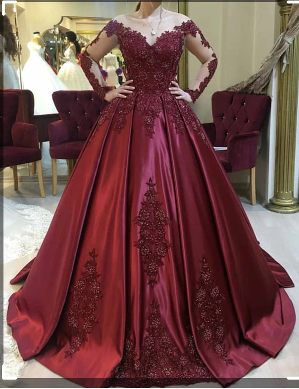 Emerald Green Long Sleeve Quinceanera Dresses Ball Gown Plus Size 15 Junior Prom Dress Secondary image