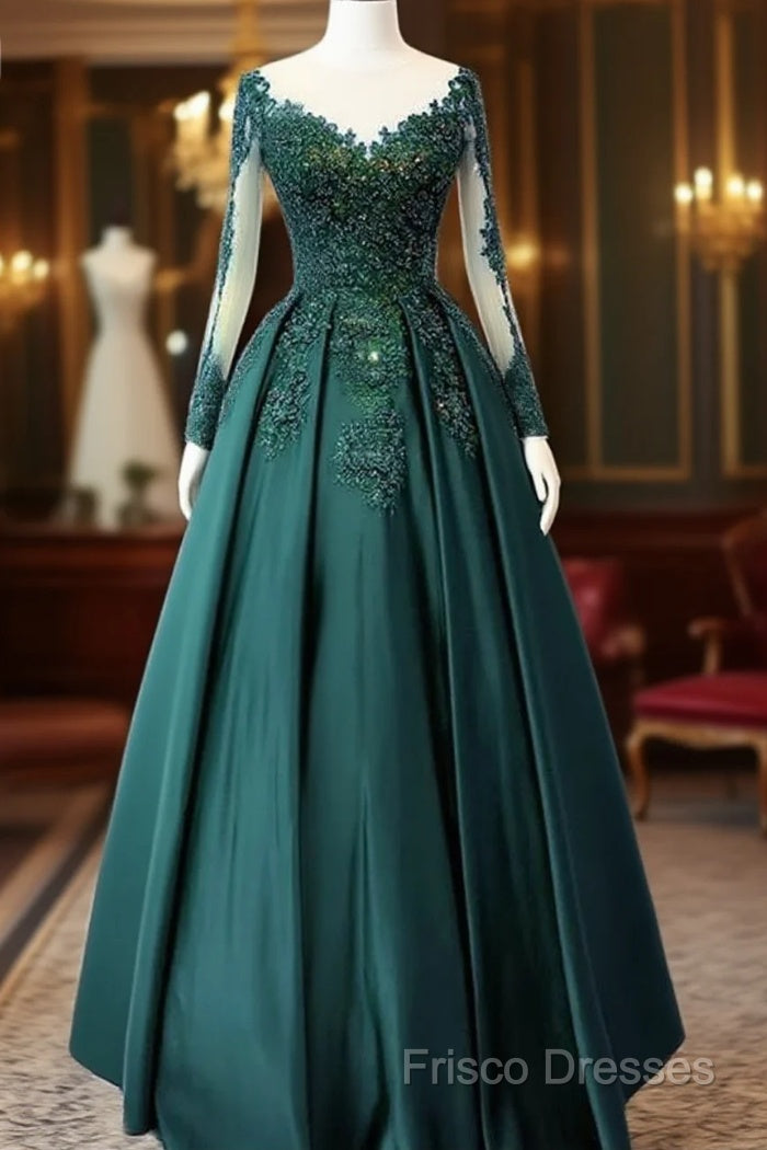 Emerald Green Long Sleeve Quinceanera Dress Ball Gown Plus Size 15 Junior Formal Prom Dress