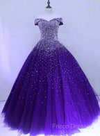 Emerald Green Sequin Formal Prom Dress Beaded Quinceanera Dress, Sweet 16 Dress