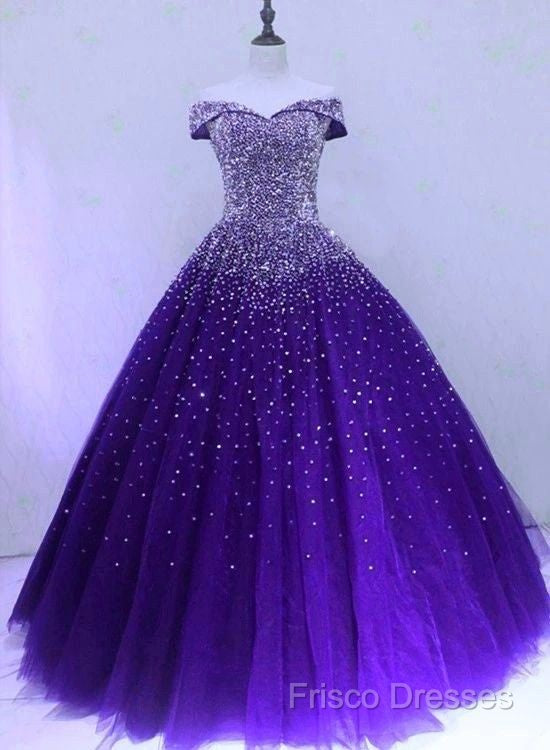 Emerald Green Sequin Formal Prom Dress Beaded Quinceanera Dress, Sweet 16 Dress