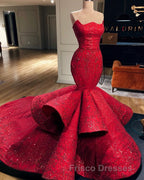 Fabulous Mermaid Strapless Sleeveless Long Formal Prom Dress