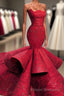 Fabulous Mermaid Strapless Sleeveless Long Formal Prom Dress