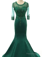 Fashion Transparent Evening Dress Real Photos Prom Dresses