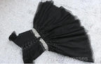 Fashionable Black Short Beaded Party Dress, Black Formal Prom Dress