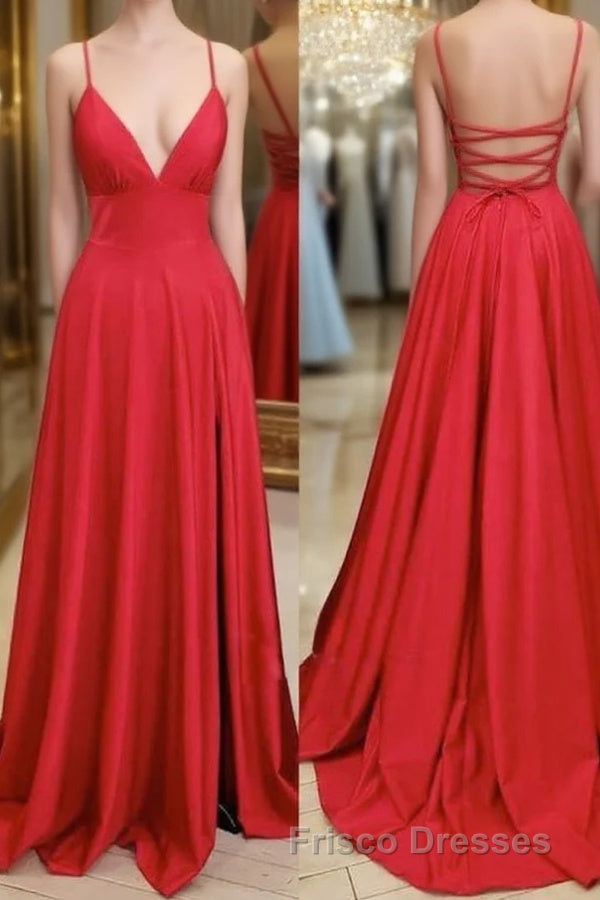 Red Simple Long Formal Prom Dress,Popular Evening Dress,Fashion Winter Formal Prom Dress Main image