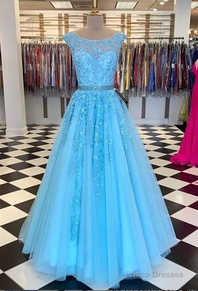 long prom dresses with appliques and beading grad dresses long 8th graduation dress school dance dress Main image