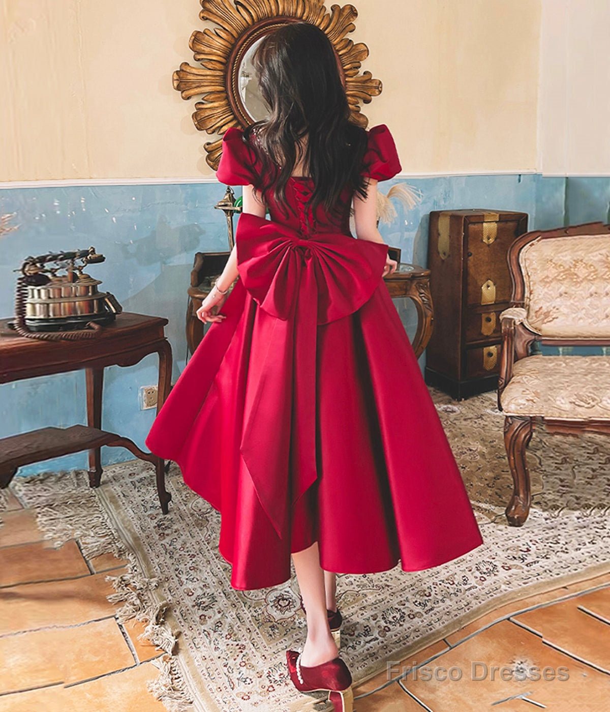 burgundy dress with bow Dramatic Stunner Burgundy Velvet Bow Strapless Maxi Dress