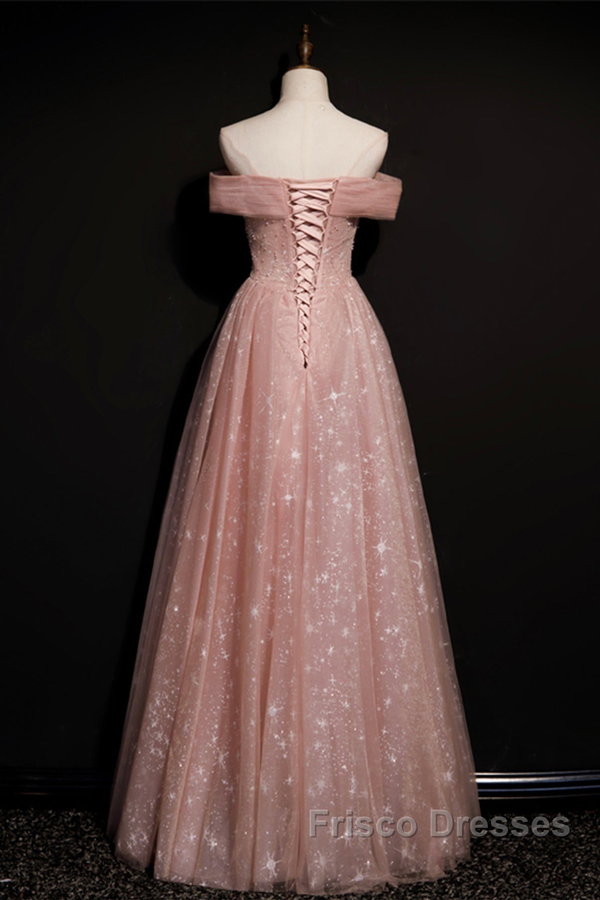Cute tulle long A line Formal Prom Dress evening Dress