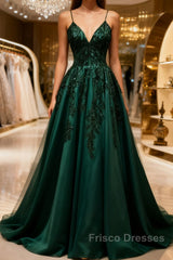 Green Mother of Bride/ Groom Dress Simple Lace Appliques Evening Formal Gowns Formal Prom Dress
