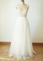 Floor-Length A-Line/Princess Sweetheart Wedding Dress