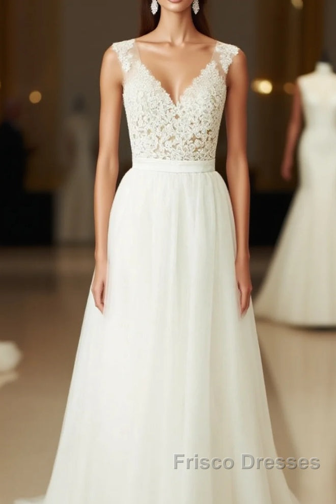 Floor-Length A-Line/Princess Sweetheart Wedding Dress Main image