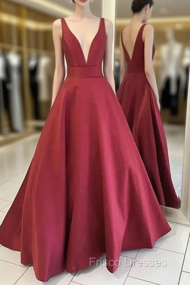 Formal Dress Burgundy Formal Prom Dress Ball Gowns Evening Gowns Main image