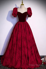 Formal Long Ballgown Prom Dress with Floral Pattern