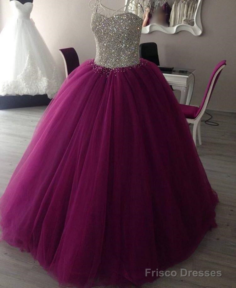 Fully Crystal Beaded Sweetheart Ball Gowns Wedding Dresses Main image