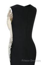 Portrait Trumpet Sweep Train Sleeveless Beading Evening Dresses
