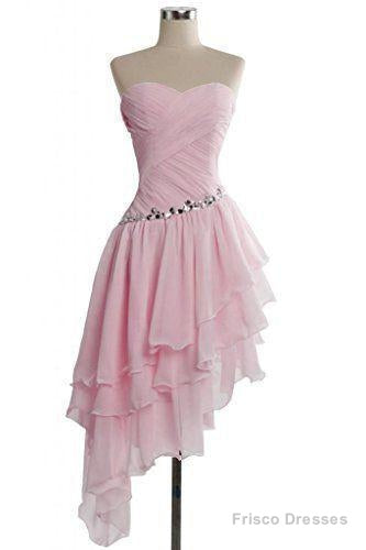 mismatched prom dress pink prom dress chiffon prom dress cheap prom dress party dresses