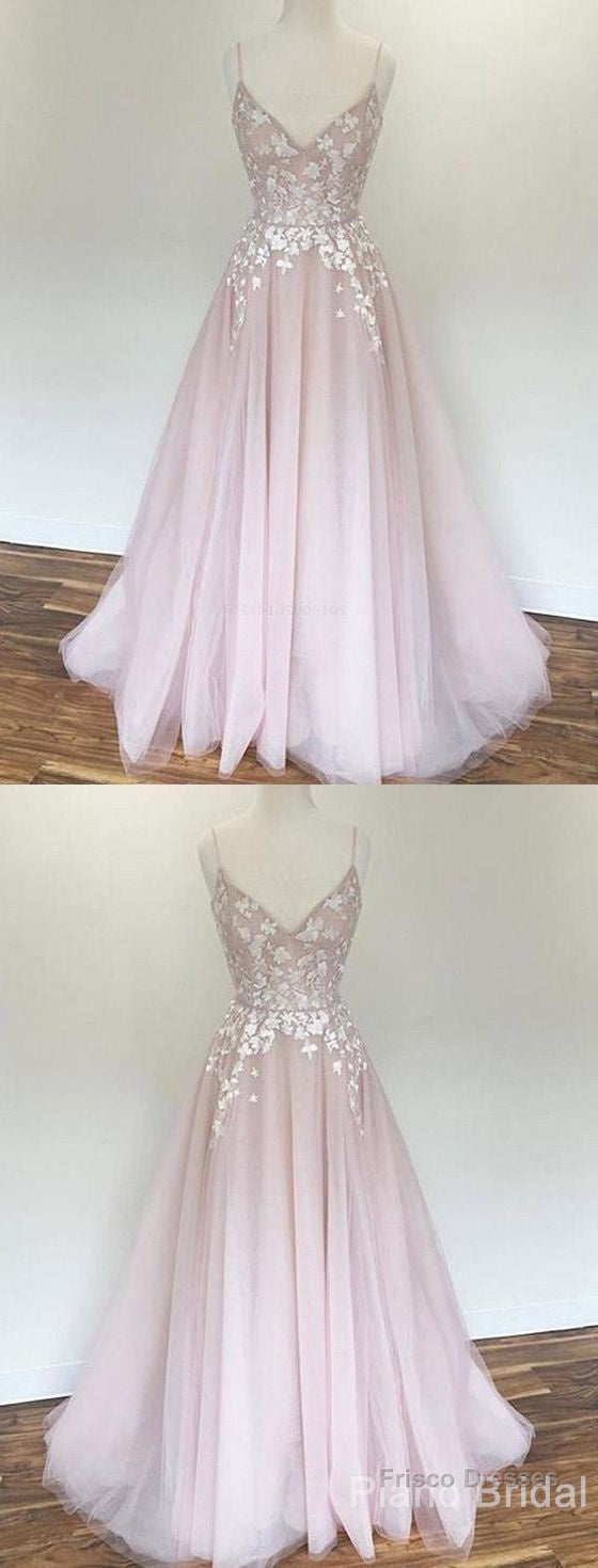 Appliques Prom Dresses, Pink Prom Dresses, Prom Dresses, A Line Prom Dresses, Long Long Prom Dresses Secondary image