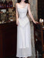 Gentle White Bodycon Dress Spaghetti Straps Prom Dress Graduation Prom Adult Ceremony Dress