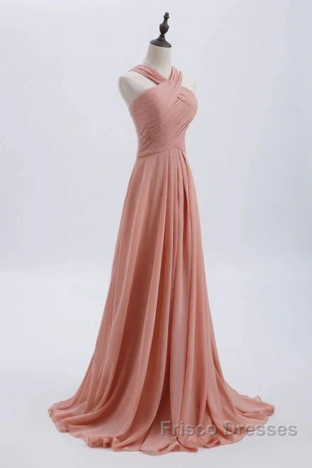 Glam Blush Pink Formal Prom & Wedding Dress-Sweet 16 Chiffon Evening Gown For Graduation & Quinceanera Secondary image