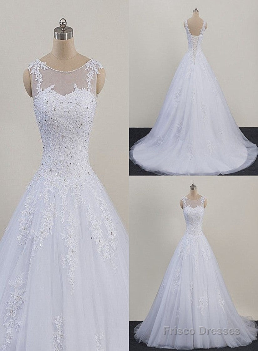 Glam White Tulle Puffy Ball Gown Prom Dress, Sweetheart 16 Gown Secondary image