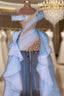 Glamorous Hi-Lo Mermaid Formal Prom Dress Tulle With Pears