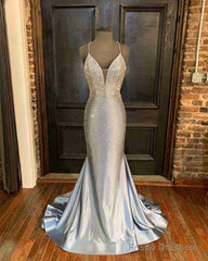 Glitter Halter Beaded Mermaid Prom Dress