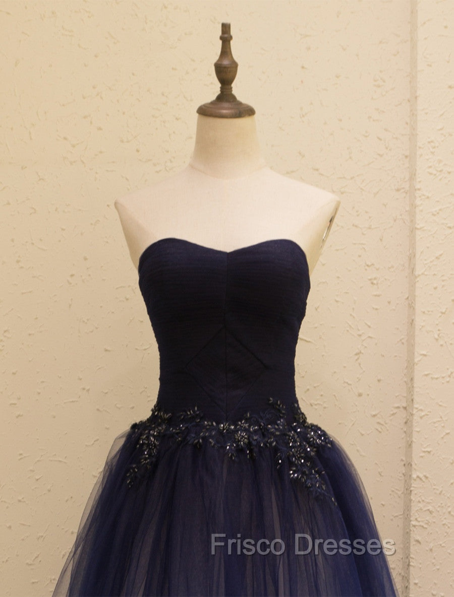 Gorgeous Gradient Tulle Ball Gown Evening Dress, Tulle Party Dress with Applique