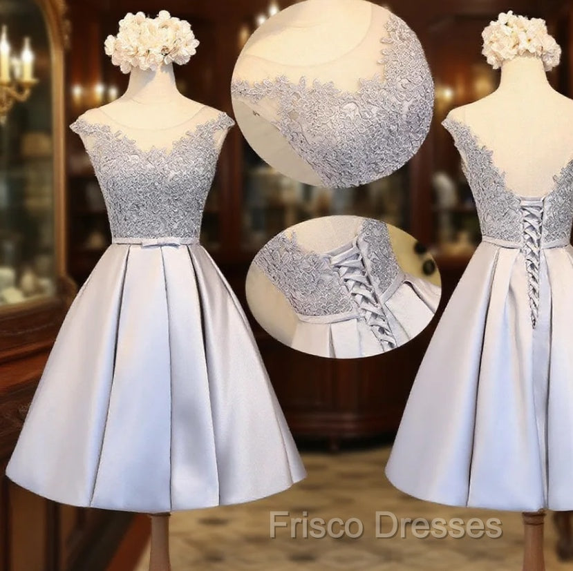 Gorgeous Illusion Sleeves Homecoming Dress Main image