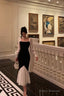 Gorgeous Sheath Spaghetti Straps Black Date Night Party Dress Prom Dresses Birthday Outfits