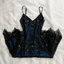 Gorgeous Mermaid Spaghetti Straps Beaded Navy Blue Satin Long Prom Dress