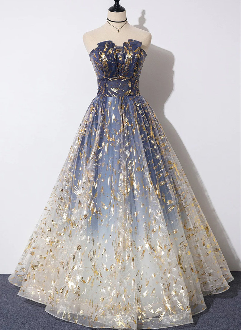 Gorgeous Tulle A-Line Party Gown, Fashionable Prom Dress