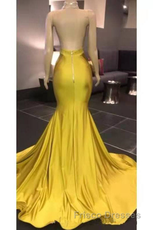 Gorgeous Deep V Neck Mermaid Formal Prom Dress, Long Evening Dress Secondary image
