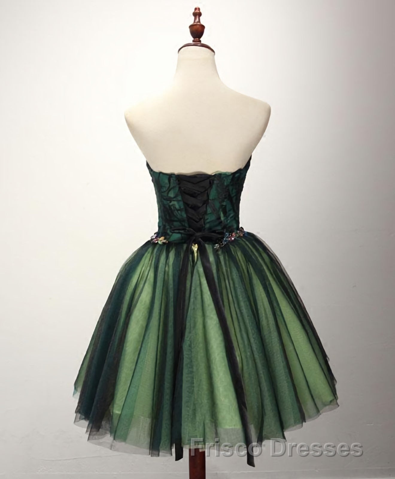 Stylish Tulle Lace Short Formal Prom Dress, Cute Evening Dress