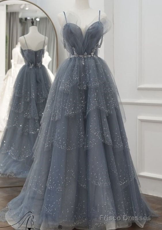 Gray Prom Dress A-Line Evening Dress Main image