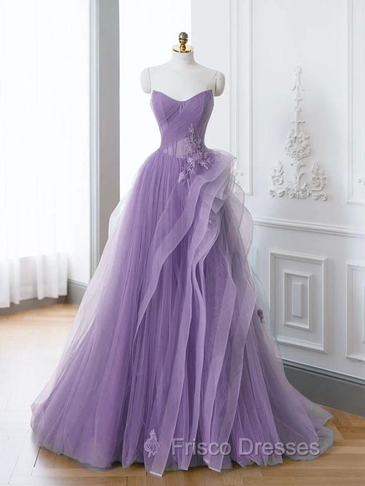 Green A-Line Long Formal Prom Dress, Green Lace Long Evening Dress